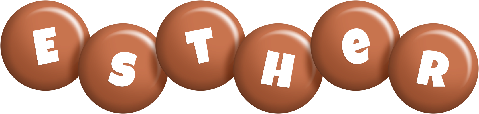 Esther candy-brown logo