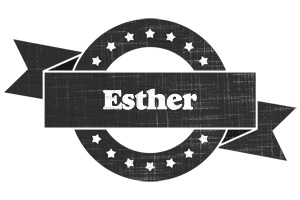 Esther grunge logo