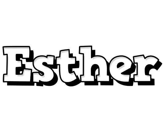 Esther snowing logo