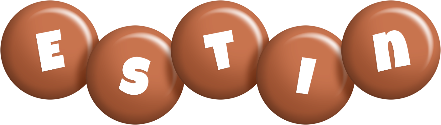 Estin candy-brown logo