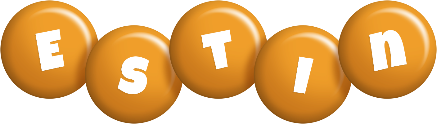 Estin candy-orange logo