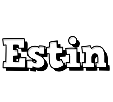 Estin snowing logo