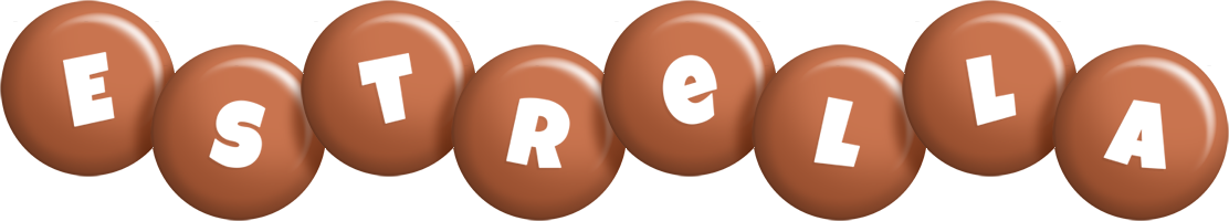 Estrella candy-brown logo