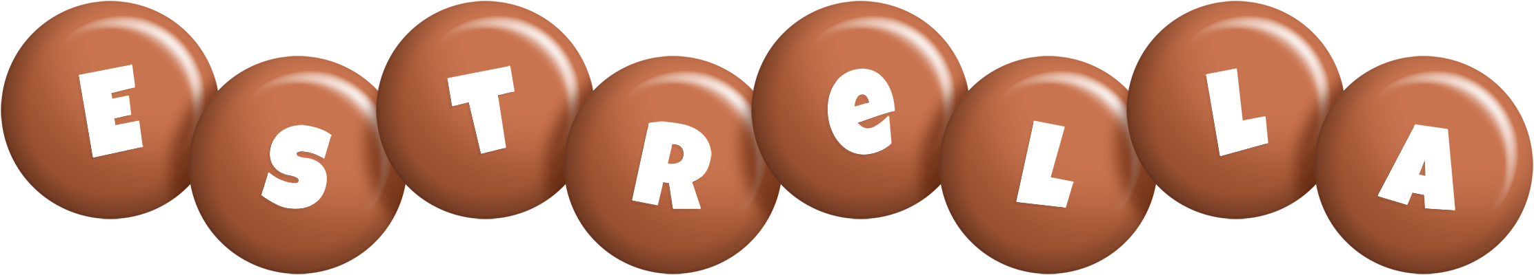 Estrella candy-brown logo