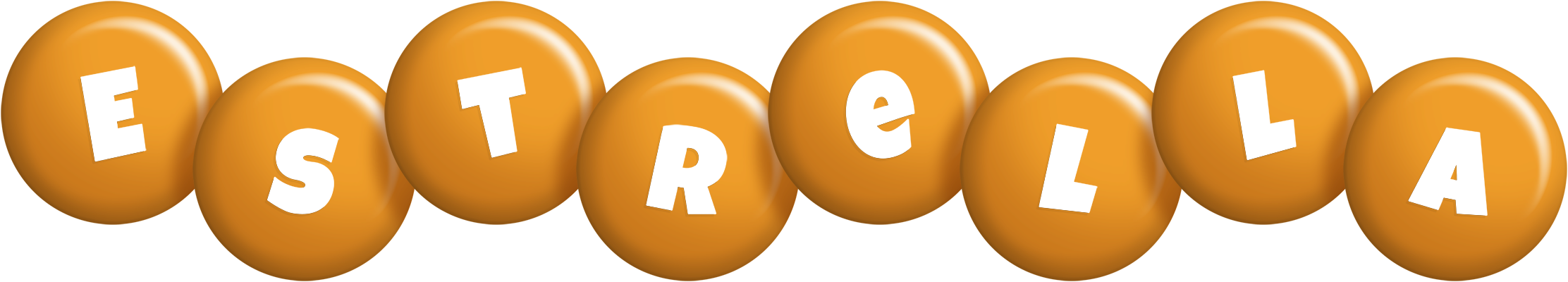Estrella candy-orange logo