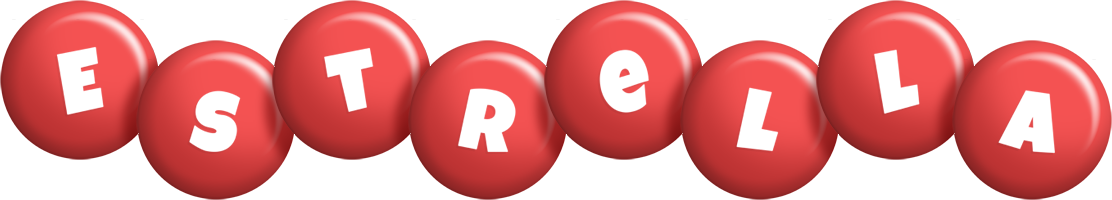 Estrella candy-red logo