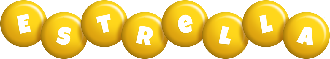 Estrella candy-yellow logo