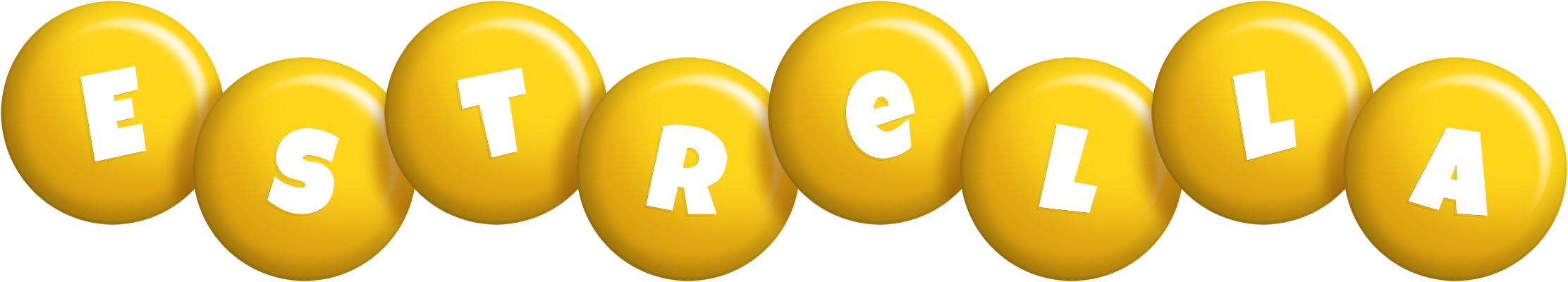 Estrella candy-yellow logo