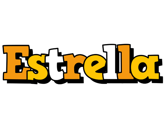 Estrella cartoon logo