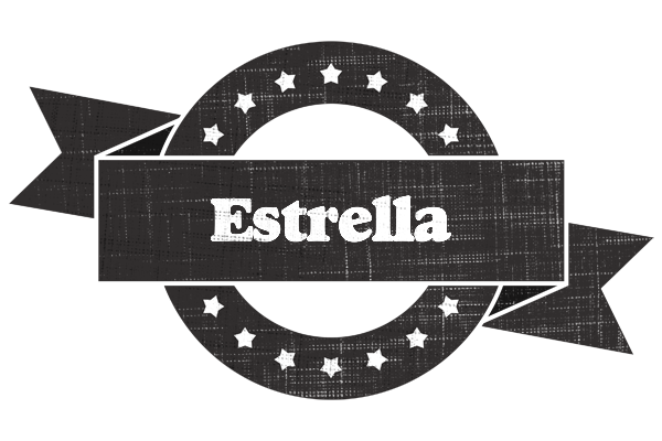 Estrella grunge logo