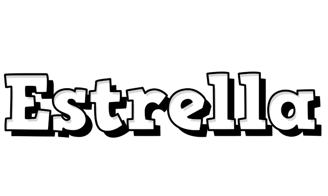 Estrella snowing logo