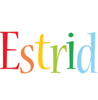 Estrid birthday logo