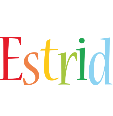 Estrid birthday logo