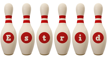 Estrid bowling-pin logo