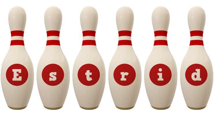 Estrid bowling-pin logo