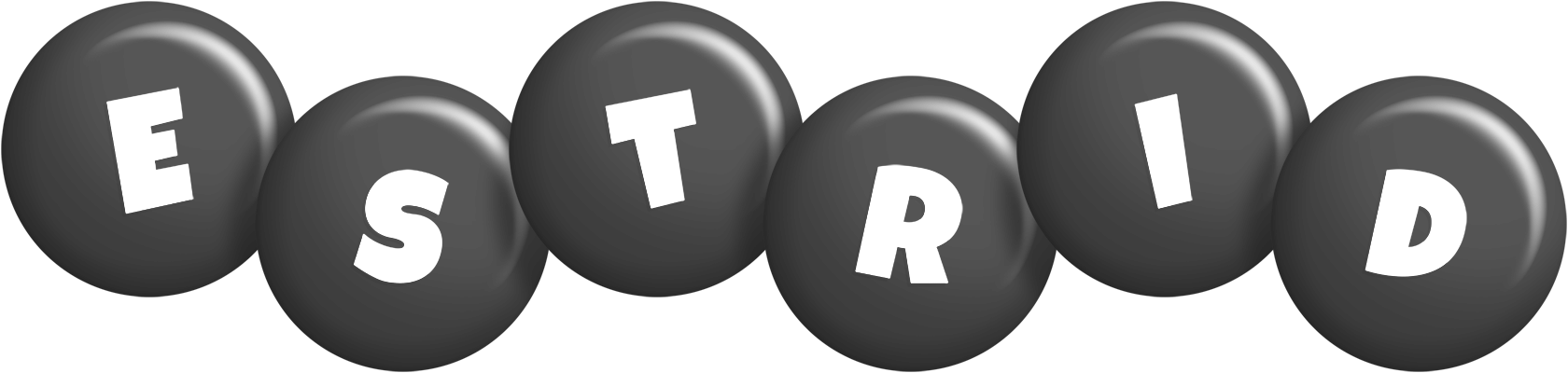 Estrid candy-black logo