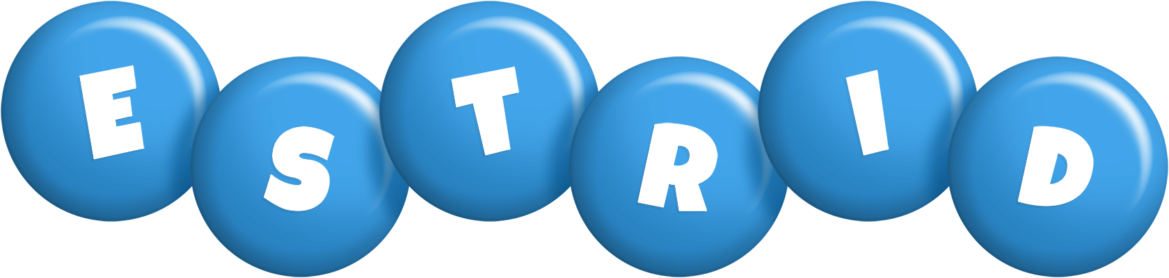 Estrid candy-blue logo