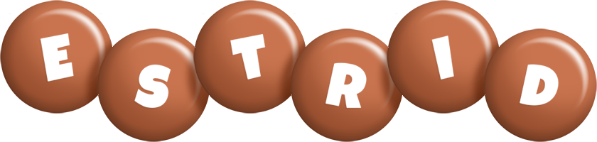 Estrid candy-brown logo