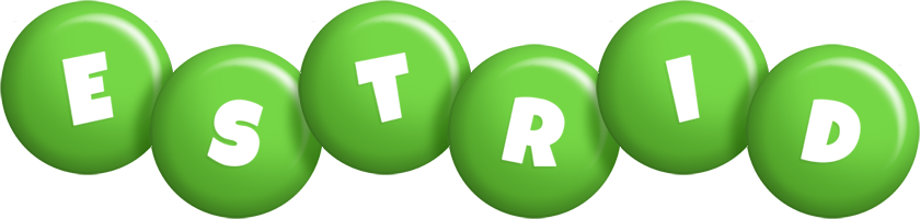 Estrid candy-green logo