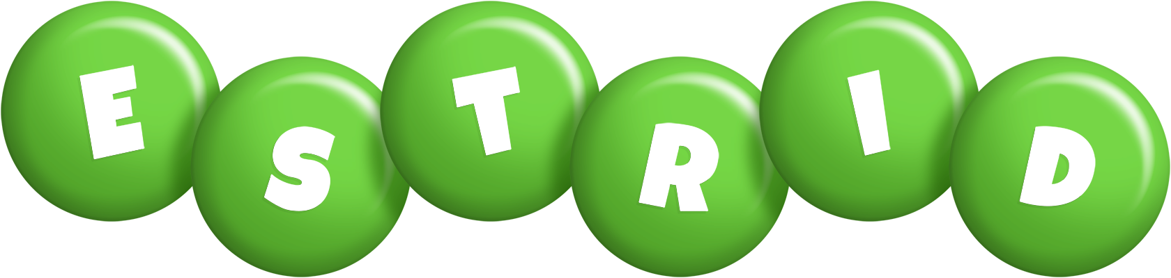 Estrid candy-green logo