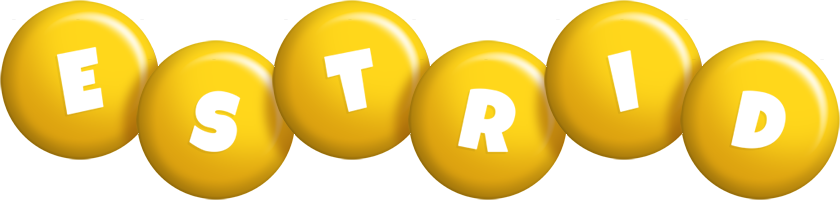 Estrid candy-yellow logo