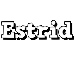 Estrid snowing logo