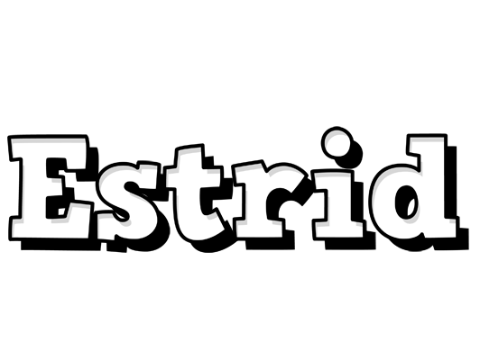 Estrid snowing logo