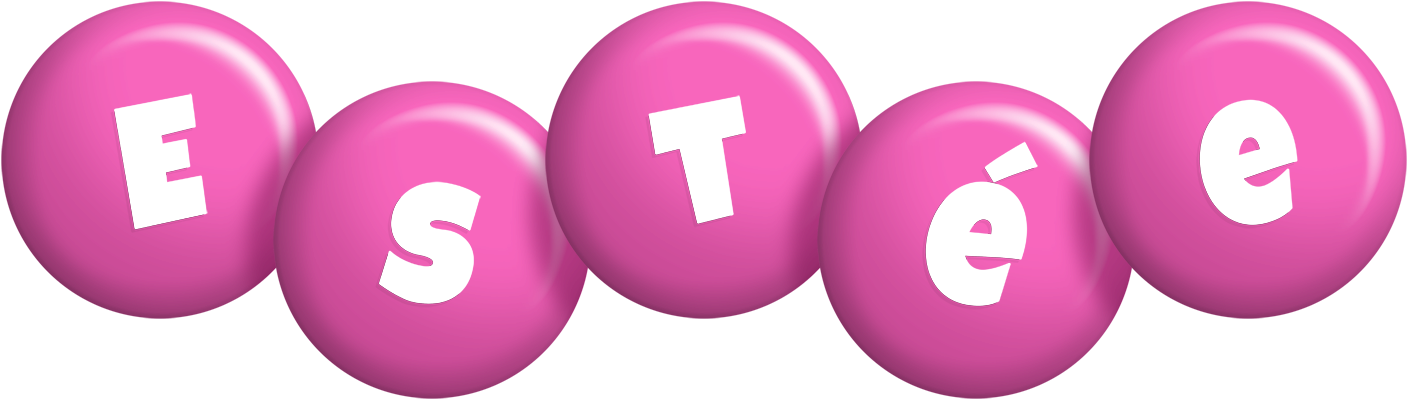 Estée candy-pink logo