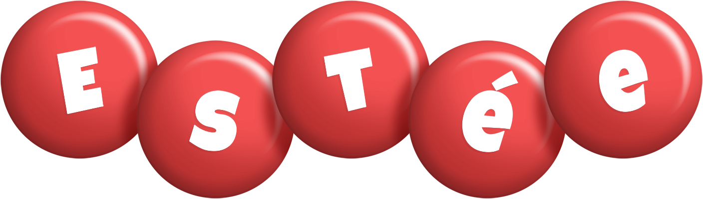 Estée candy-red logo