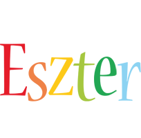 Eszter birthday logo