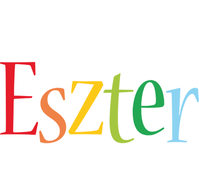 Eszter birthday logo