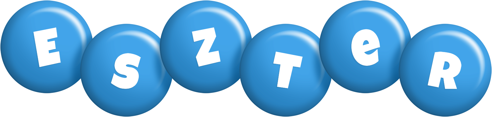 Eszter candy-blue logo