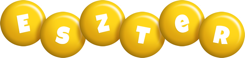 Eszter candy-yellow logo