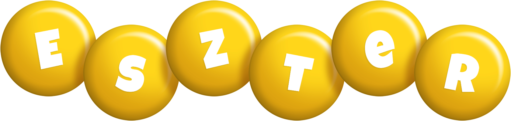 Eszter candy-yellow logo
