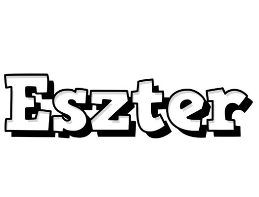 Eszter snowing logo