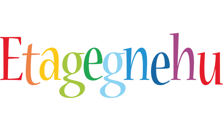 Etagegnehu birthday logo
