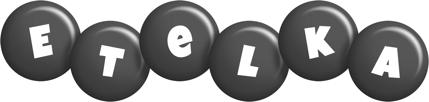 Etelka candy-black logo