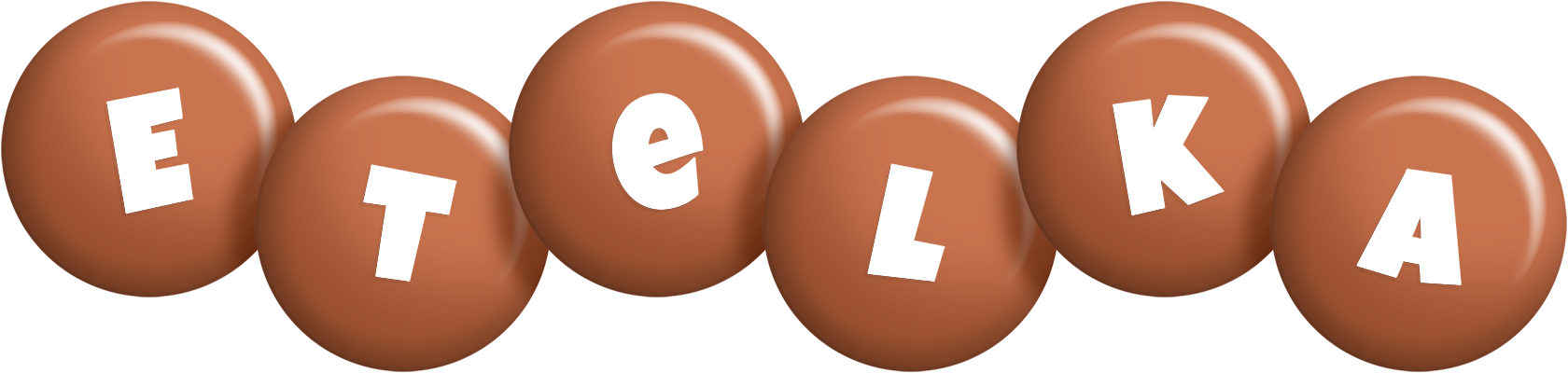 Etelka candy-brown logo
