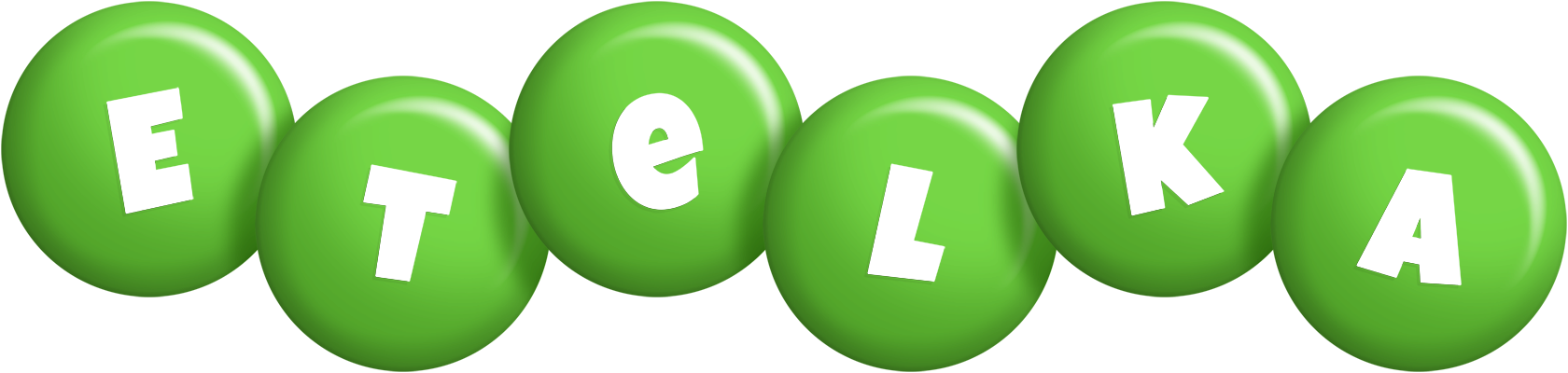 Etelka candy-green logo