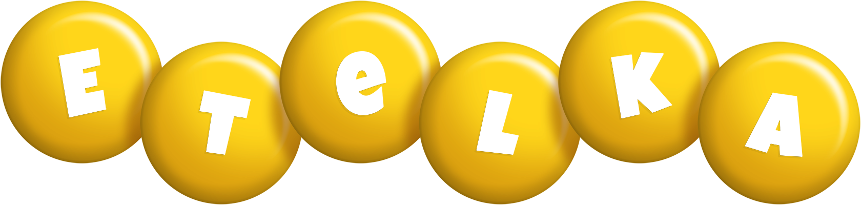 Etelka candy-yellow logo