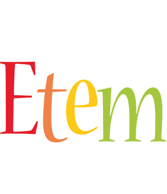Etem birthday logo
