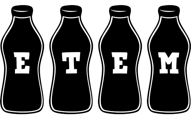 Etem bottle logo