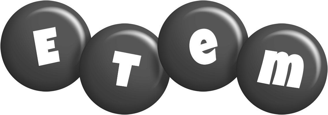 Etem candy-black logo