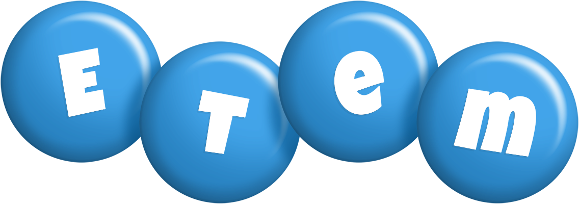 Etem candy-blue logo