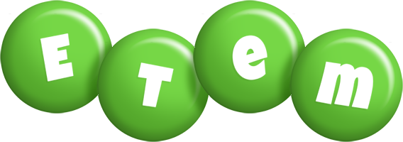 Etem candy-green logo