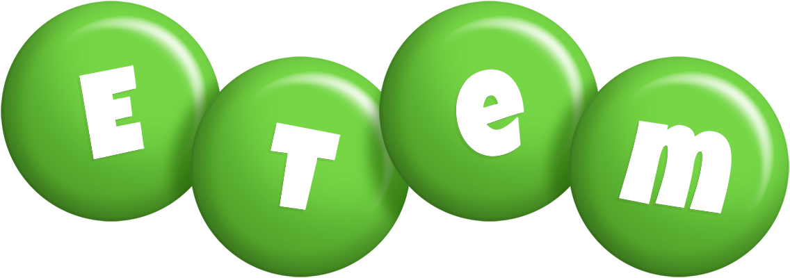 Etem candy-green logo