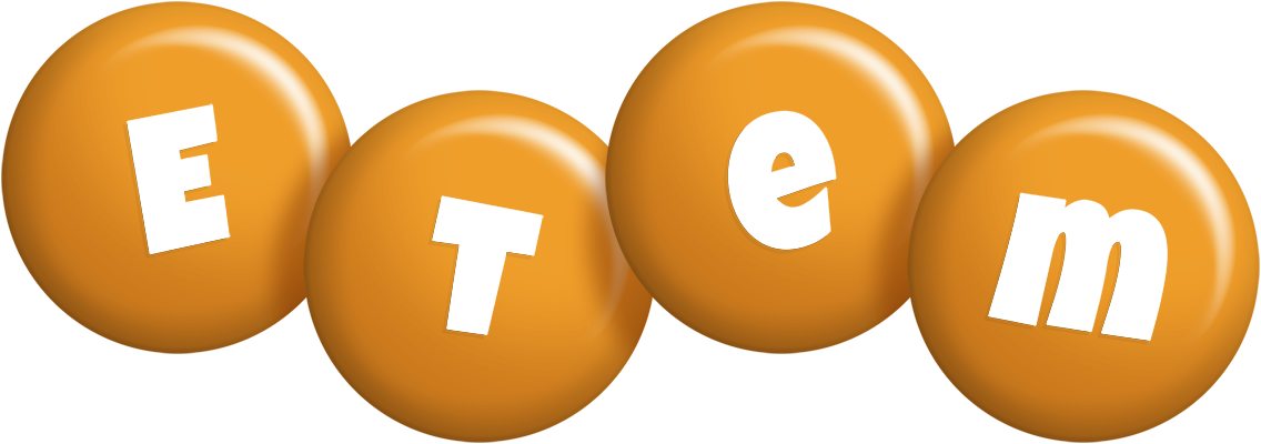 Etem candy-orange logo