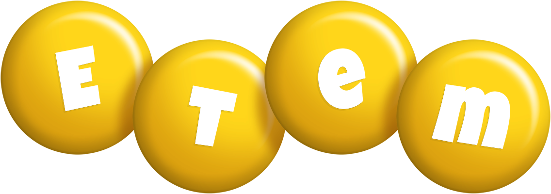 Etem candy-yellow logo