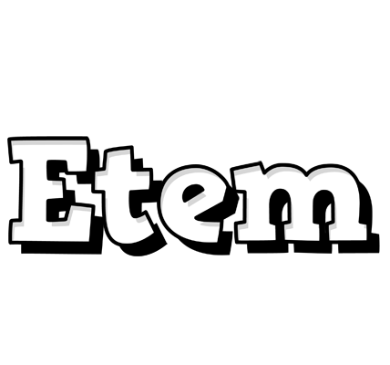 Etem snowing logo