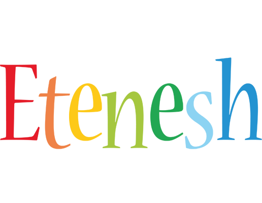 Etenesh birthday logo